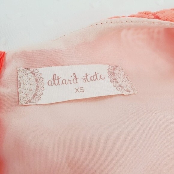 Altar'd State Orange Lace Dress with Lining sz XS - Picture 5 of 11